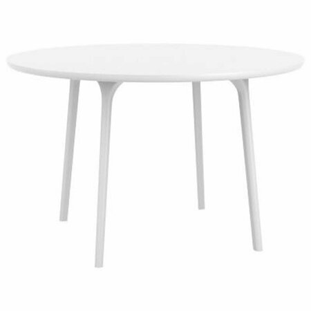 SIESTA 47 in. Maya Round Table White ISP675-WHI